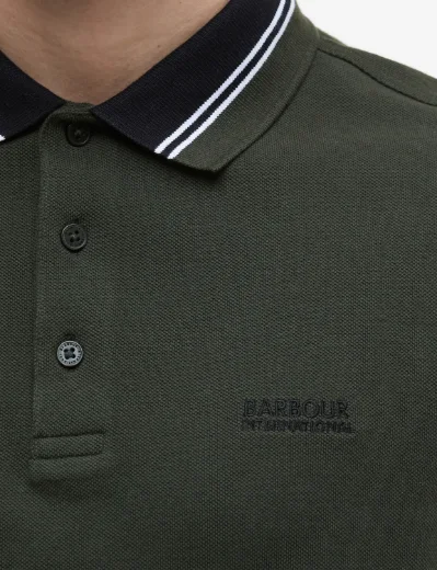 Barbour International Bruce Tipped Polo | Sage