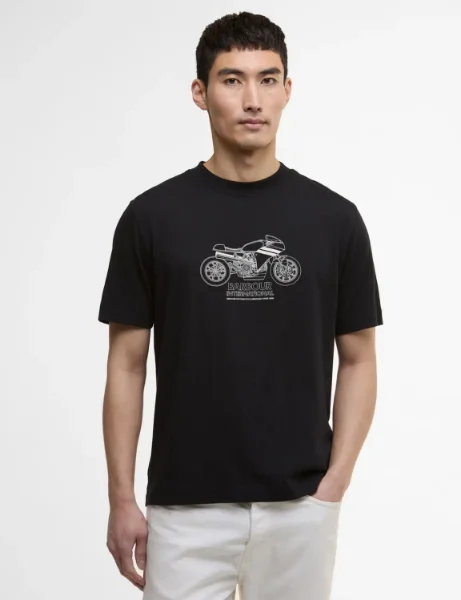 Barbour International Topher T-Shirt | Black Barbour International Topher T-Shirt | Black