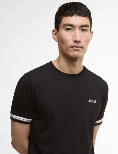 Barbour International Bruce Tipped T-Shirt | Black