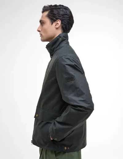 Barbour International Marker Wax Jacket | Sage
