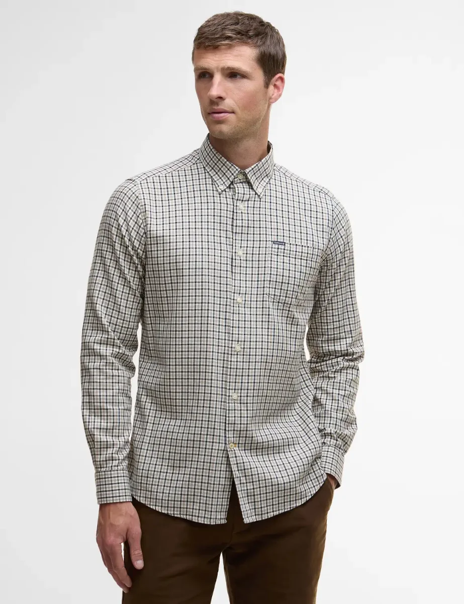 Barbour Padshaw Long Sleeve Check Shirt | Washed Stone