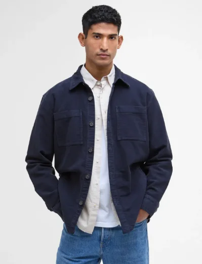 Barbour Reg Moleskin Overshirt | Navy