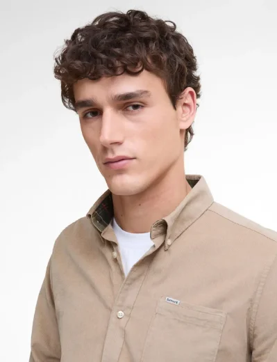 Barbour Ramsey Long Sleeve Cord Shirt | Washed Stone