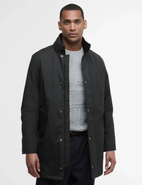 Barbour Winter Powell Waterproof Coat | Black Barbour Winter Powell Waterproof Coat | Black