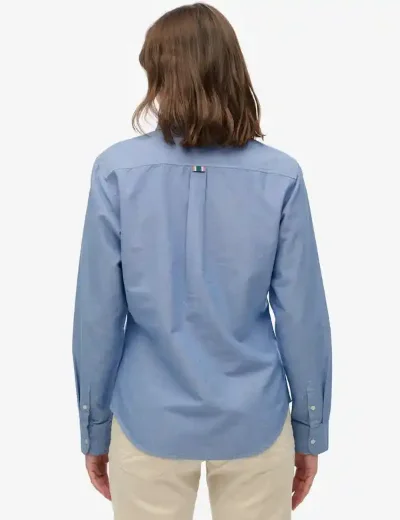 Superdry Slim Oxford Shirt | Azure Blue