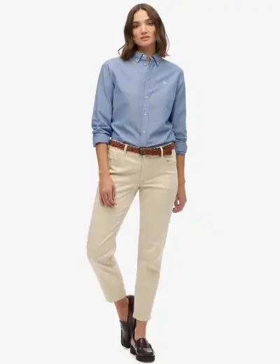 Superdry Slim Oxford Shirt | Azure Blue