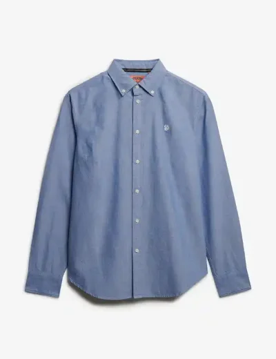 Superdry Slim Oxford Shirt | Azure Blue