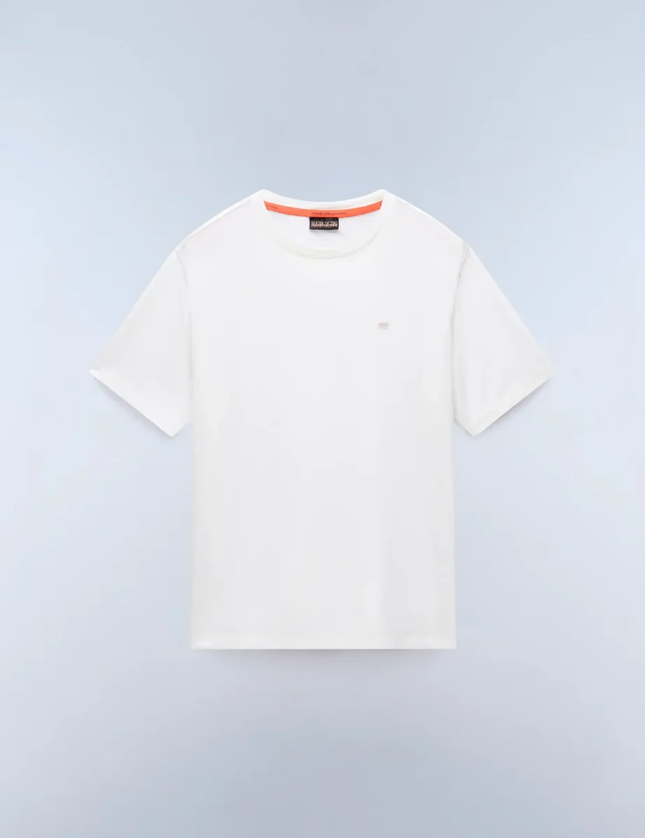 Napapijri Nedles Short Sleeve T-Shirt | White Heron