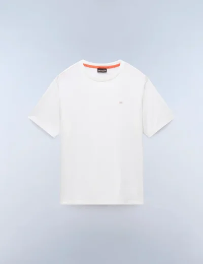 Napapijri Nedles Short Sleeve T-Shirt | White Heron