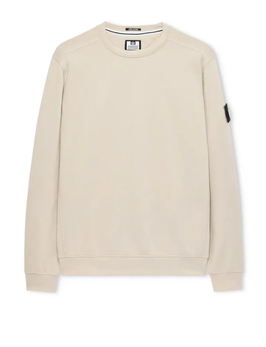 Weekend Offender Thunder Crew Neck Sweat ¦ Calcium