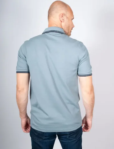Fred Perry Twin Tipped Polo Shirt / Stockport Blue / Navy