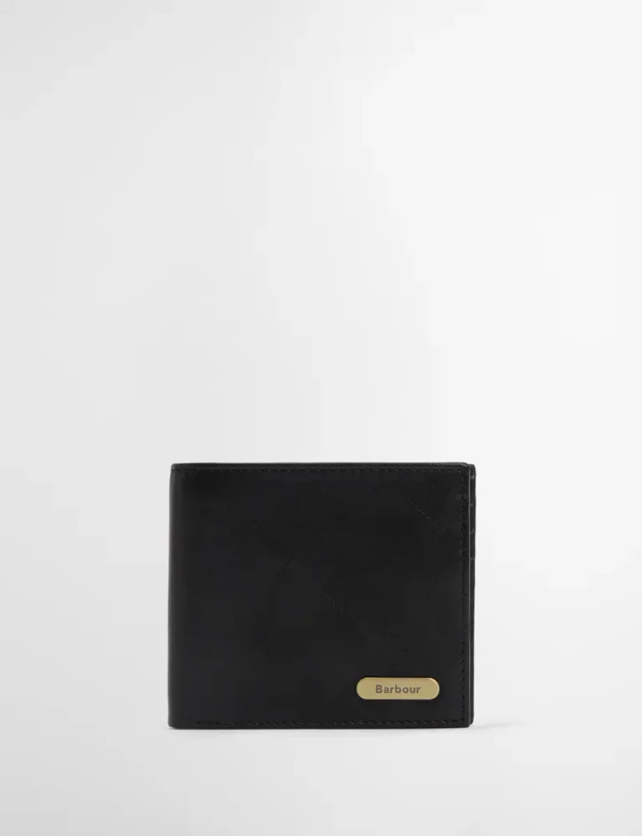 Barbour Brunton Leather Wallet | Black