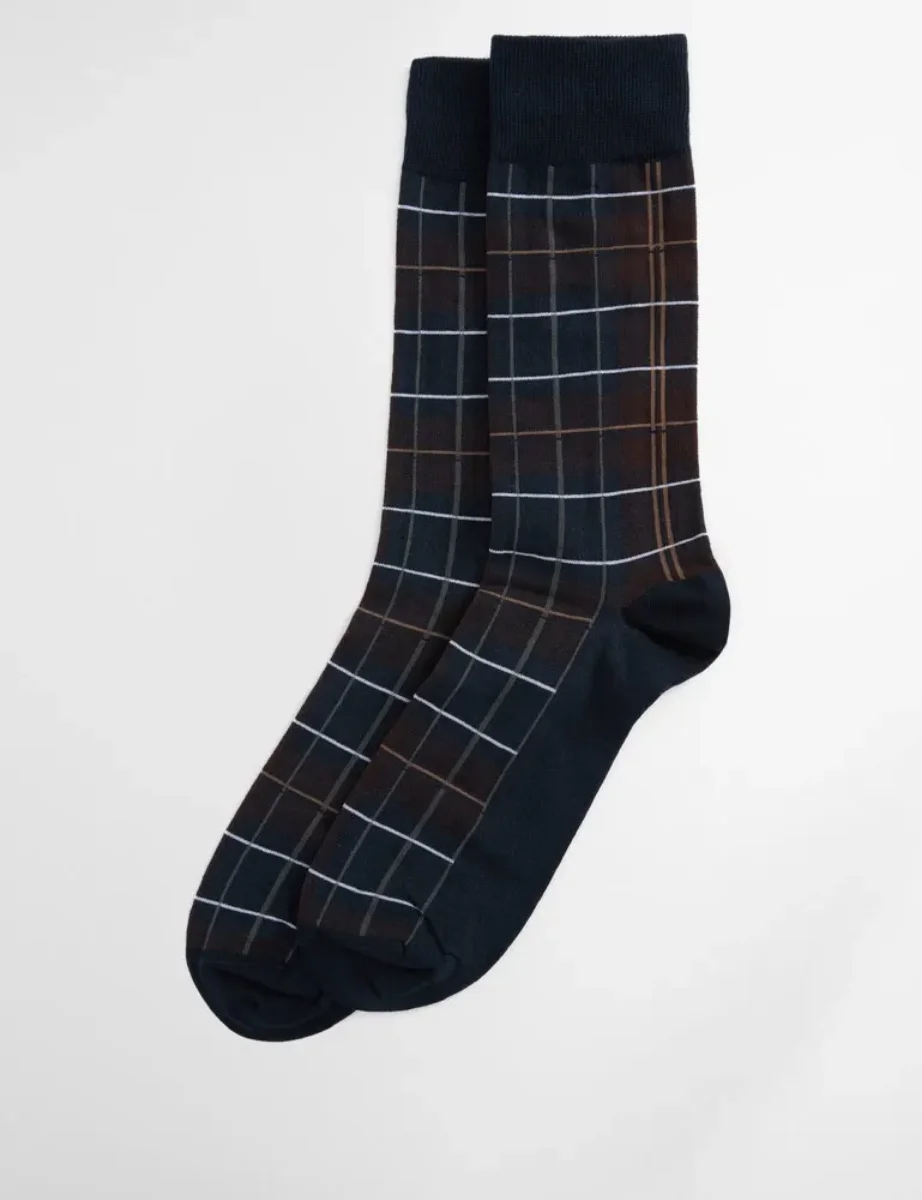 Barbour Blyth Socks | Midnight Oak Tartan