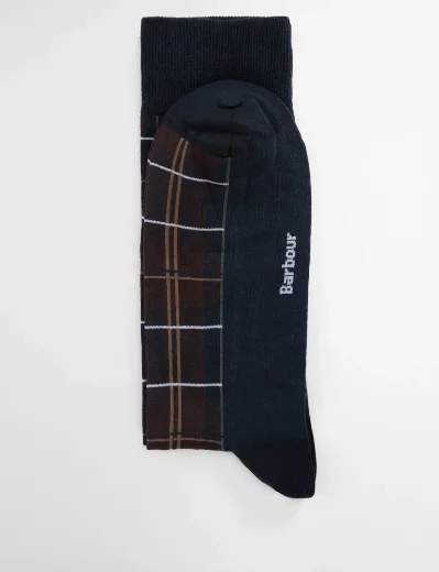 Barbour Blyth Socks | Midnight Oak Tartan