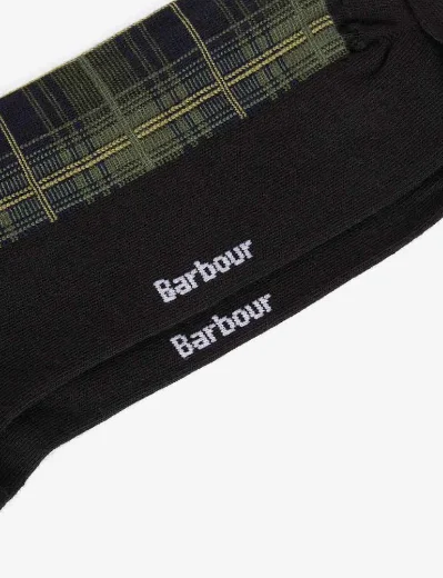 Barbour Blyth Socks | Olive Night Tartan