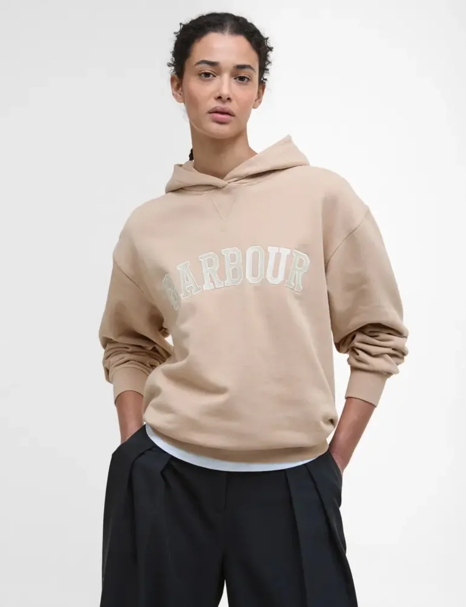 Barbour Northumberland Hoodie | Pale Camel