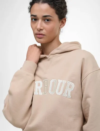 Barbour Northumberland Hoodie | Pale Camel