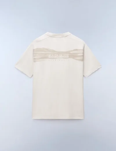 Napapijri S-Back Graphic T-Shirt | Beige Dimity