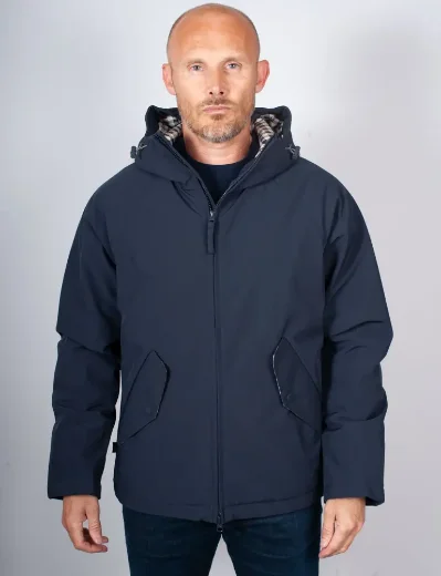Picture of Aquascutum Active Softshell Mid Parka | Navy