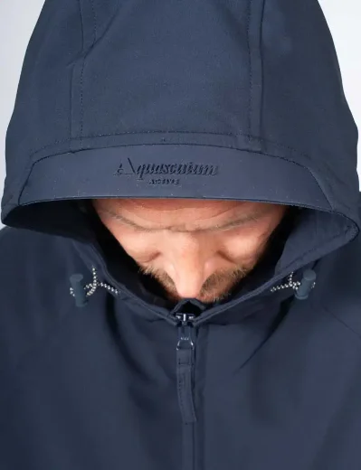 Picture of Aquascutum Active Softshell Mid Parka | Navy