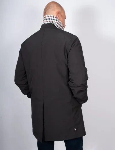 Picture of Aquascutum Soft Shell Trench Coat | Black