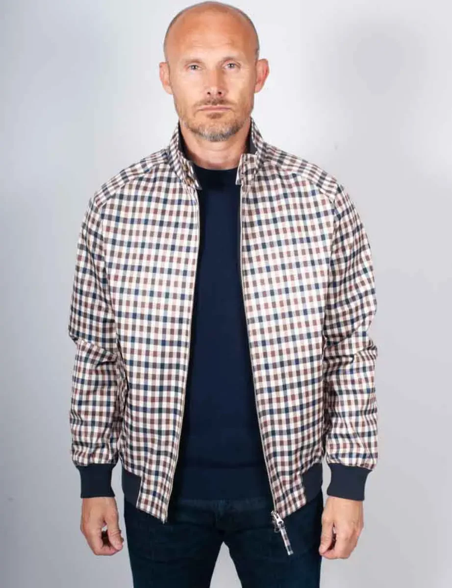 Picture of Aquascutum Active Archival Club Check Harrington 