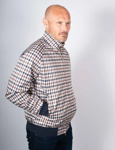 Picture of Aquascutum Active Archival Club Check Harrington 