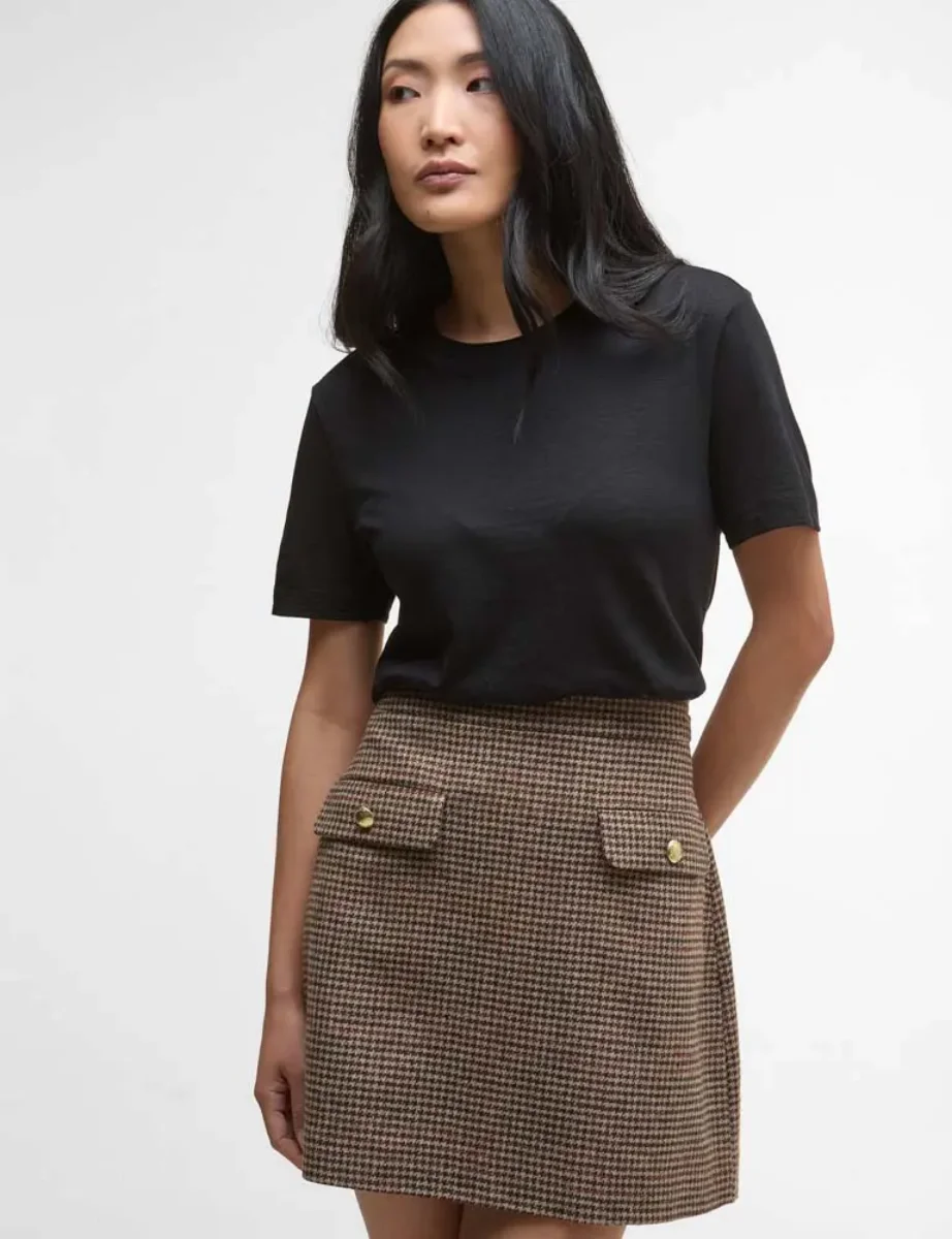 Barbour Womens Sophia Wool Mini Skirt | Check