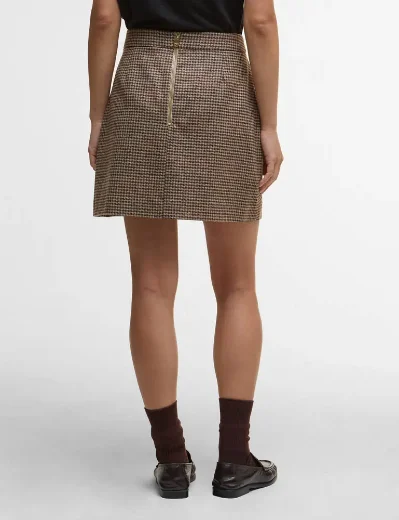 Barbour Womens Sophia Wool Mini Skirt | Check
