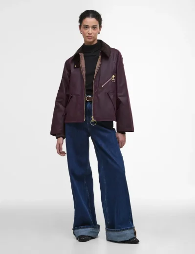 Picture of Barbour Womens Arlene Wax Jacket | Merlot