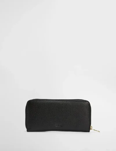 Barbour Birch Leather Matinee Purse | Black