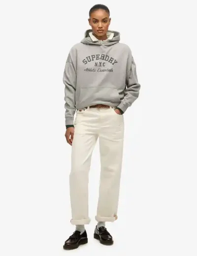 Superdry Athletic Essentials Relax Hoodie | Athletic Grey Marl