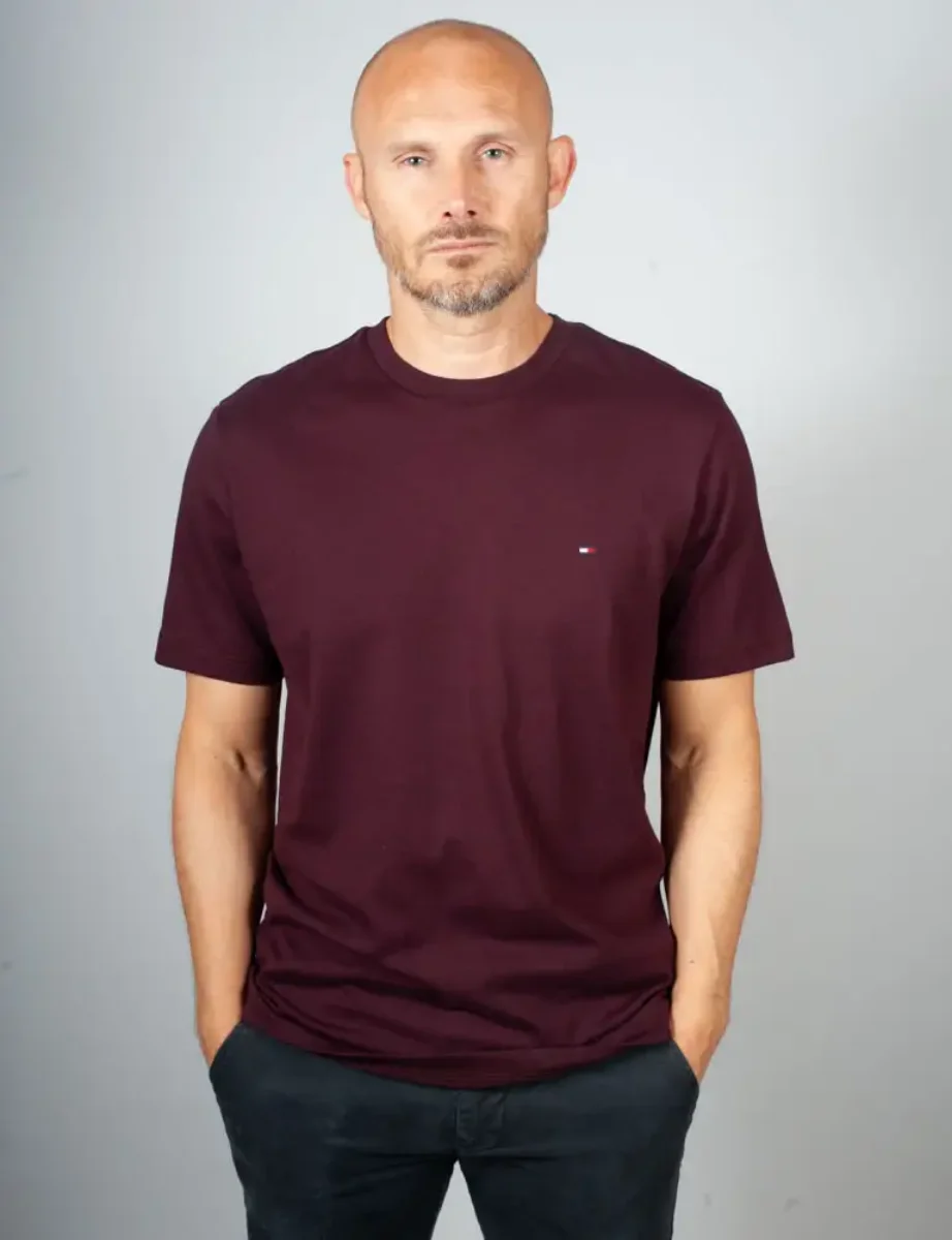 Picture of Tommy Hilfiger Essential Seasonal Regular Fit T-Shirt | Deep Burgundy