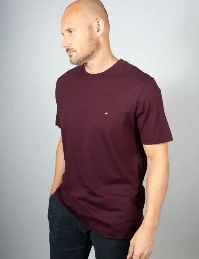 Picture of Tommy Hilfiger Essential Seasonal Regular Fit T-Shirt | Deep Burgundy