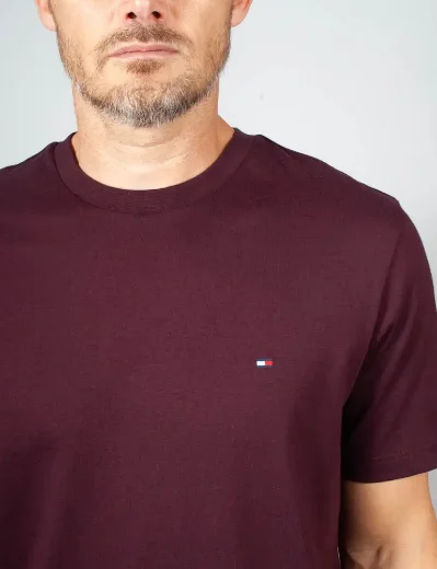 Picture of Tommy Hilfiger Essential Seasonal Regular Fit T-Shirt | Deep Burgundy