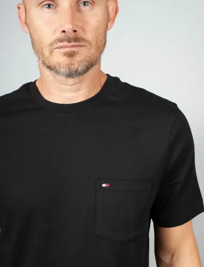 Picture of Tommy Hilfiger Patch Pocket Crew Neck T-Shirt | Black