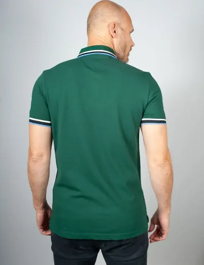 Tommy Hilfiger Slim Fit Tipped Polo Shirt | Ornamental Green