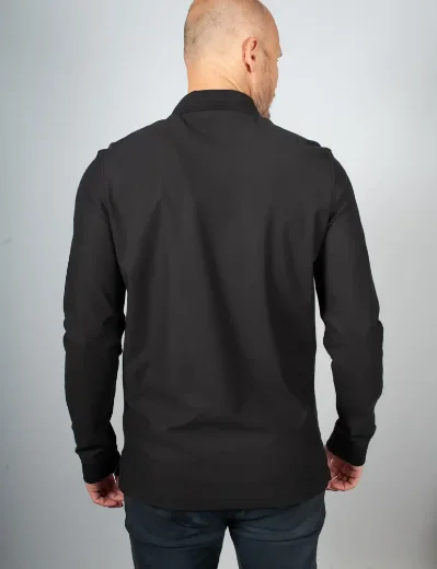 Tommy Hilfiger DC Performance Zip Polo | Black