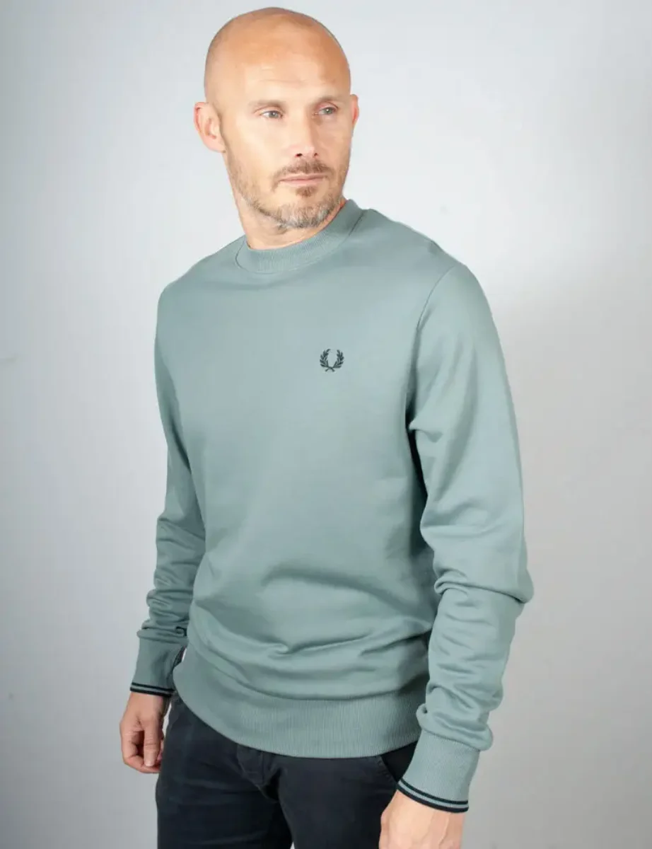 Fred Perry Crew Neck Sweatshirt | Stockport Blue