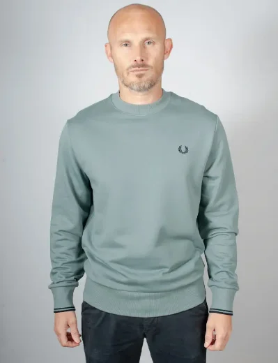 Fred Perry Crew Neck Sweatshirt | Stockport Blue