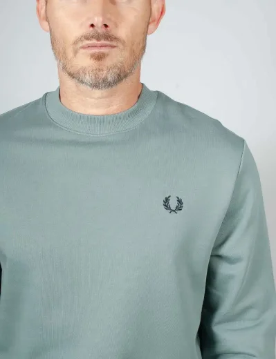 Fred Perry Crew Neck Sweatshirt | Stockport Blue
