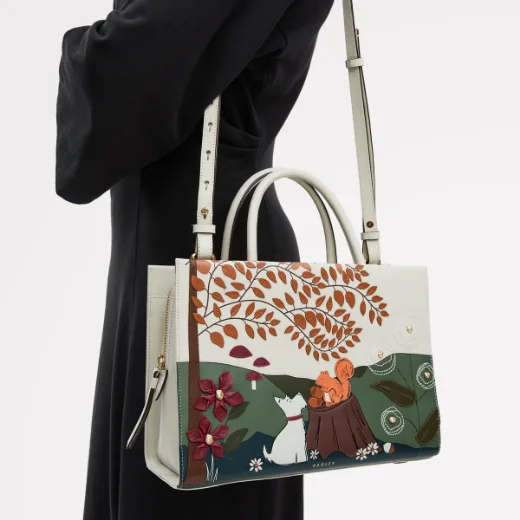 Radley Autumn Leaves Picture Bag | Snow