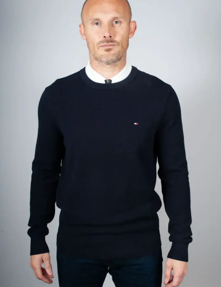 Tommy Hilfiger Essential Structure Crew Neck | Desert Sky