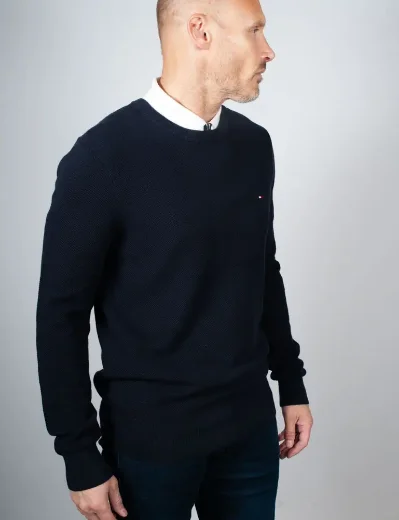 Tommy Hilfiger Essential Structure Crew Neck | Desert Sky