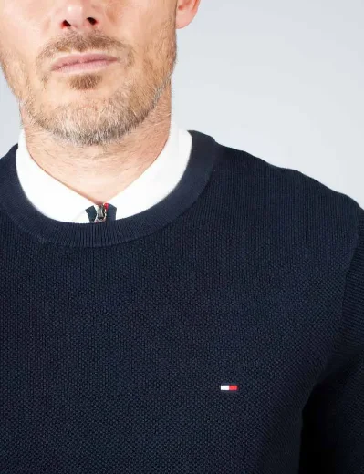 Tommy Hilfiger Essential Structure Crew Neck | Desert Sky