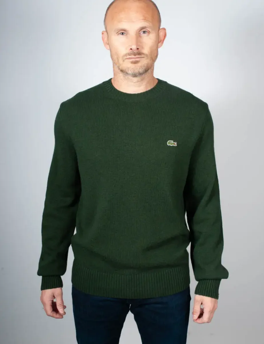 Lacoste Crew Neck Wool Jumper | Sinople Green