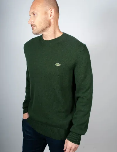 Lacoste Crew Neck Wool Jumper | Sinople Green