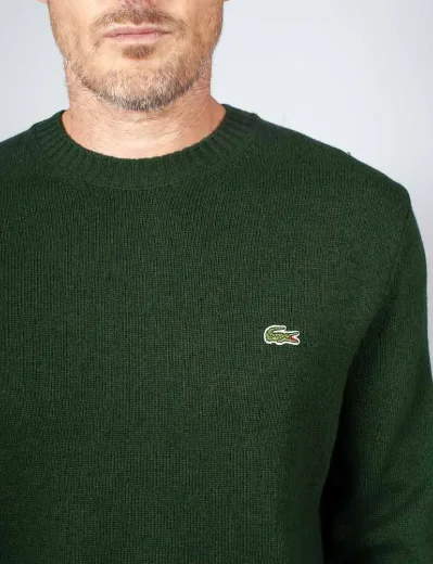 Lacoste Crew Neck Wool Jumper | Sinople Green
