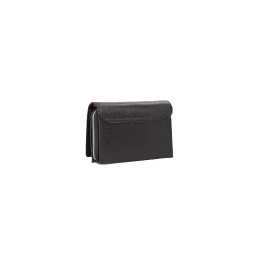 Picture of Valentino Ember Flap-Over Shoulder Bag | Black