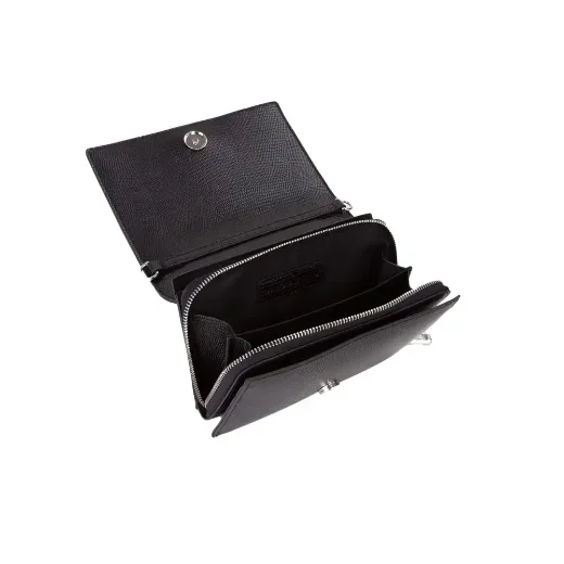 Picture of Valentino Ember Flap-Over Shoulder Bag | Black